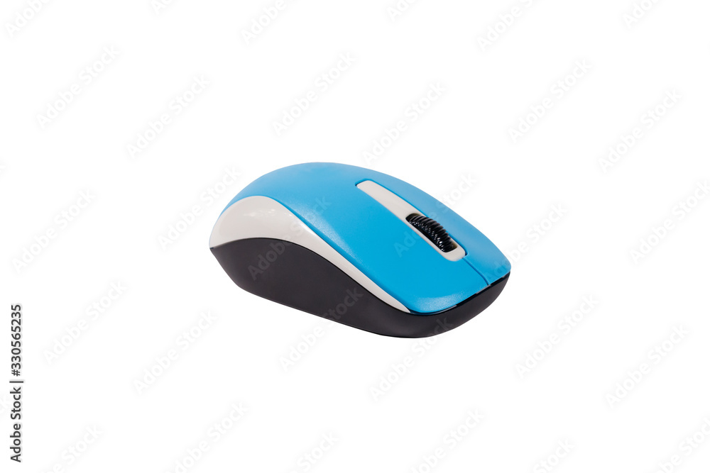 Computer wireless mouse isolated on a white background Computer wireless mouse isolated on a white background