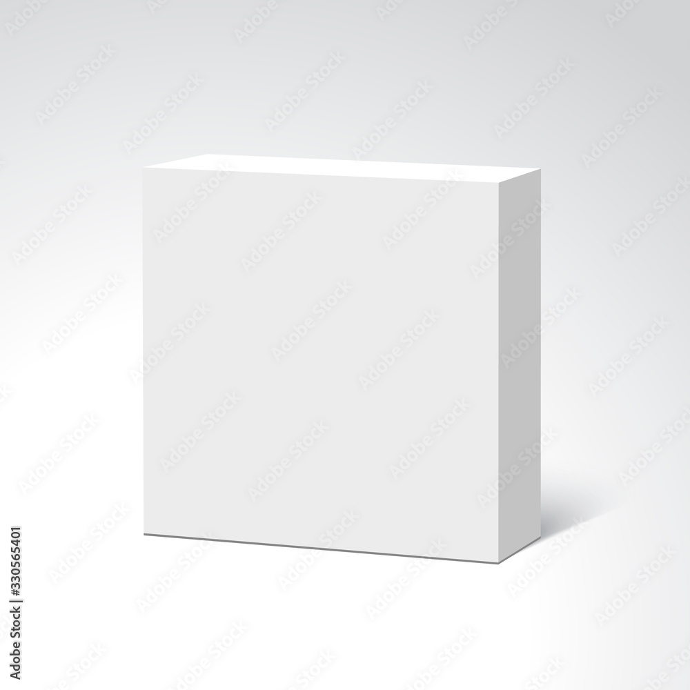 White box. Package. Vector illustration. White box. Package. Vector illustration.