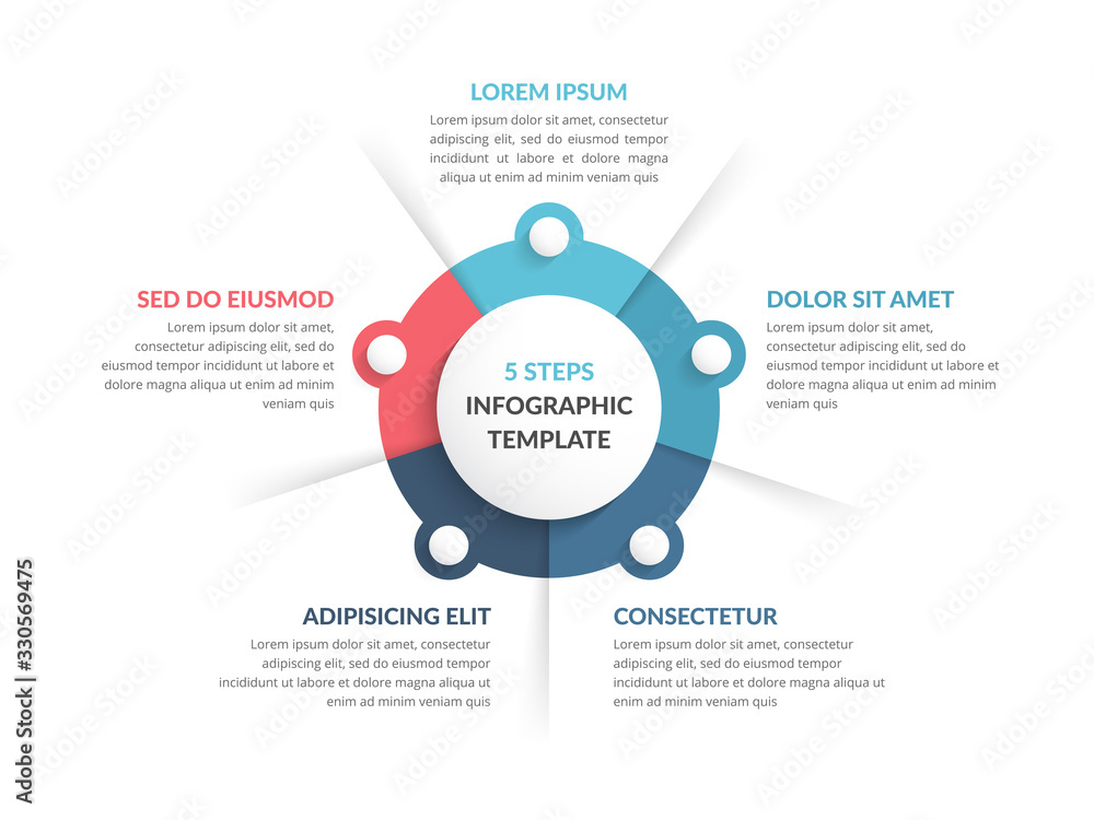 Circle Infographics - Five Elements Circle Infographics - Five Elements