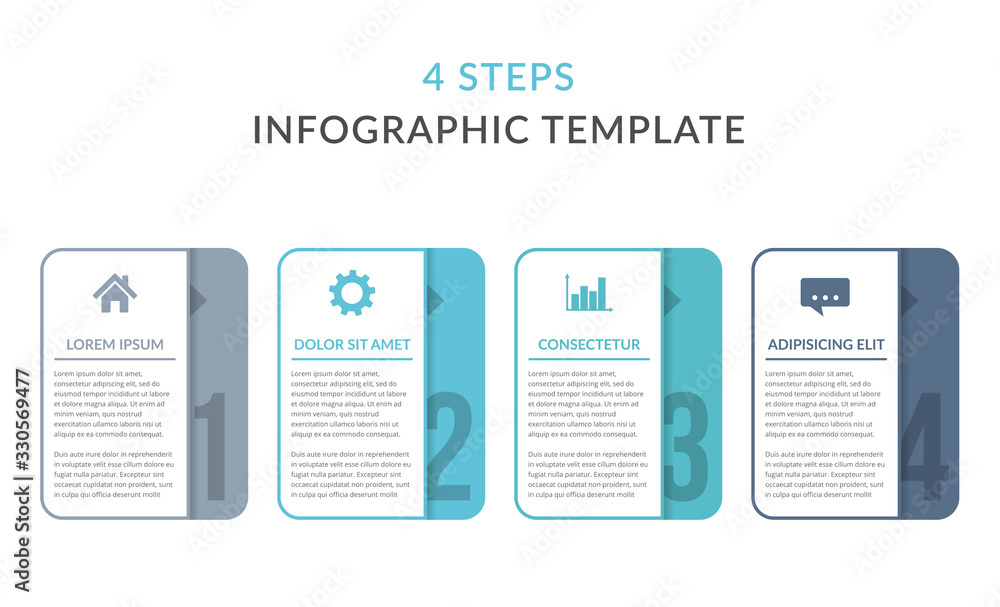 4 Steps - Infographic Template 4 Steps - Infographic Template