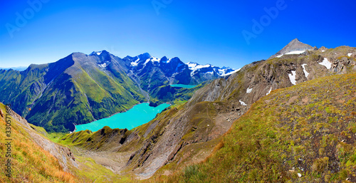 Mooserboden Stauseen in Kaprun in den Hohen Tauern