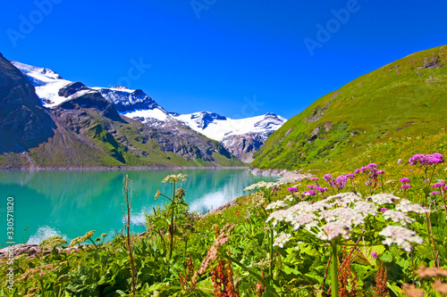 Mooserboden Stauseen in Kaprun in den Hohen Tauern