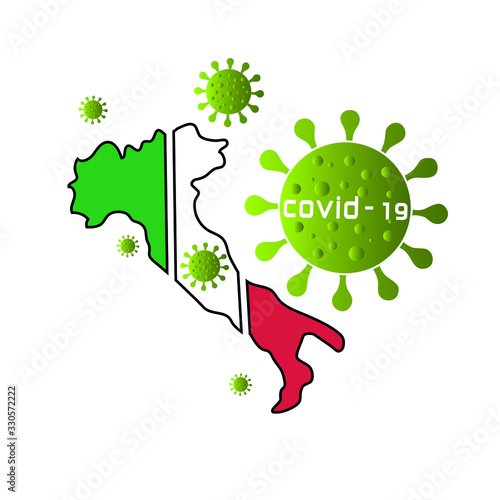 The spread of coronavirus. Coronavirus in Italy. Italy. Covid-19 in Italy.