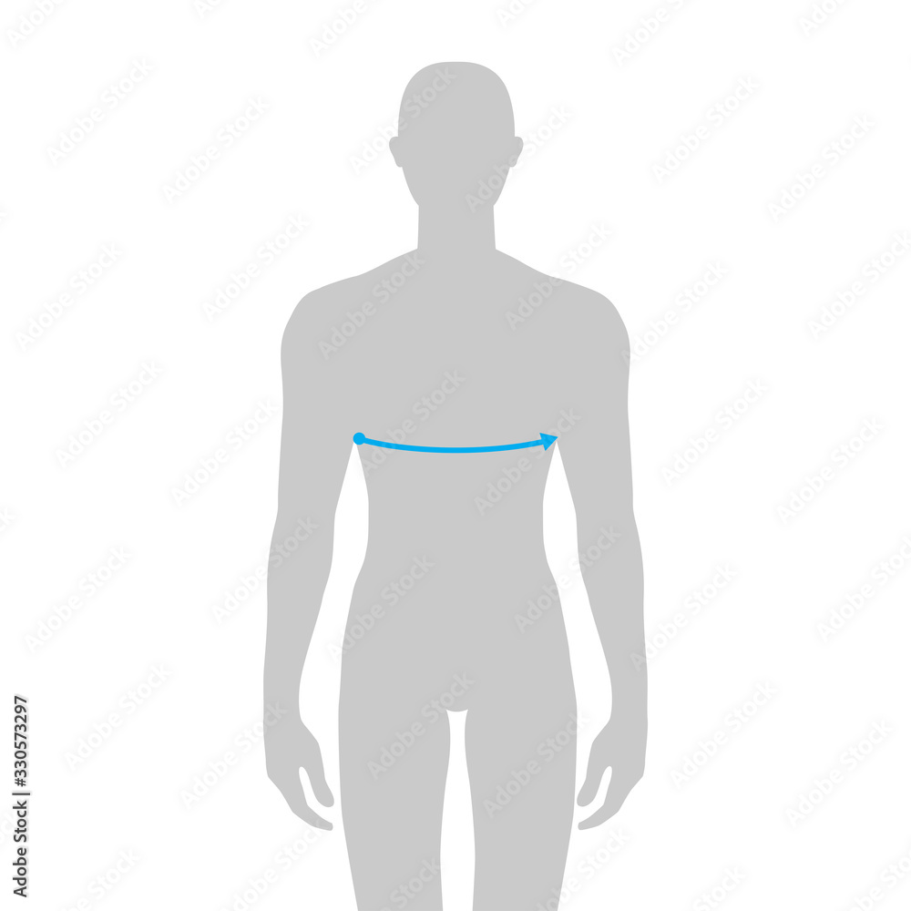 Fototapeta premium Men measurements fashion.