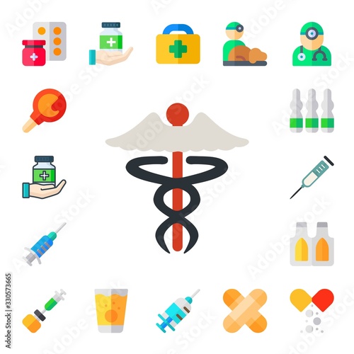 Modern Simple Set of syringe Vector flat Icons