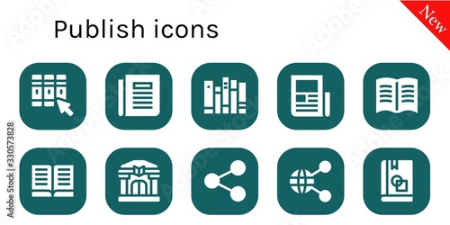 publish icon set photo