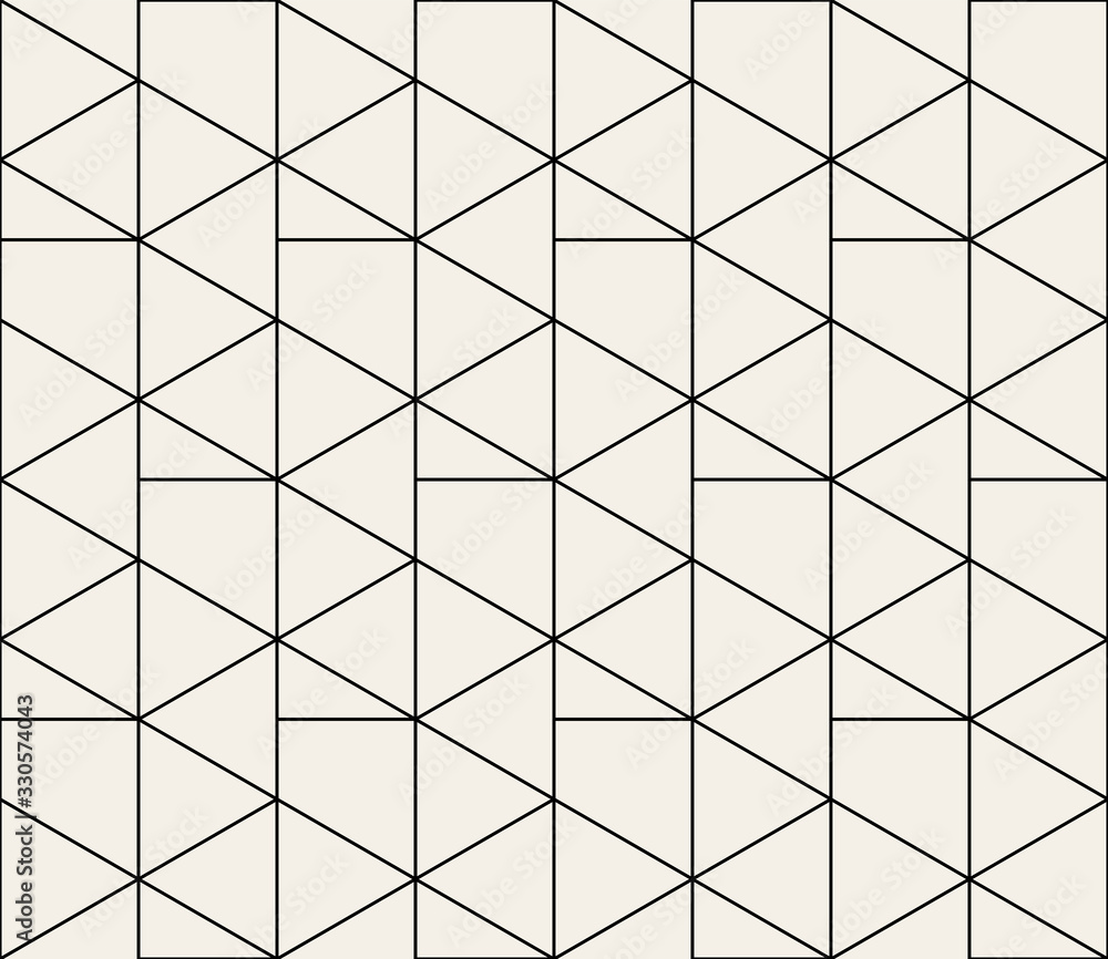 Vector seamless pattern. Modern stylish texture. Repeating geometric background with linear hexagons Vector seamless pattern. Modern stylish texture. Repeating geometric background with linear hexagons
