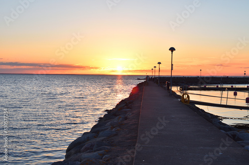 pier at sunset