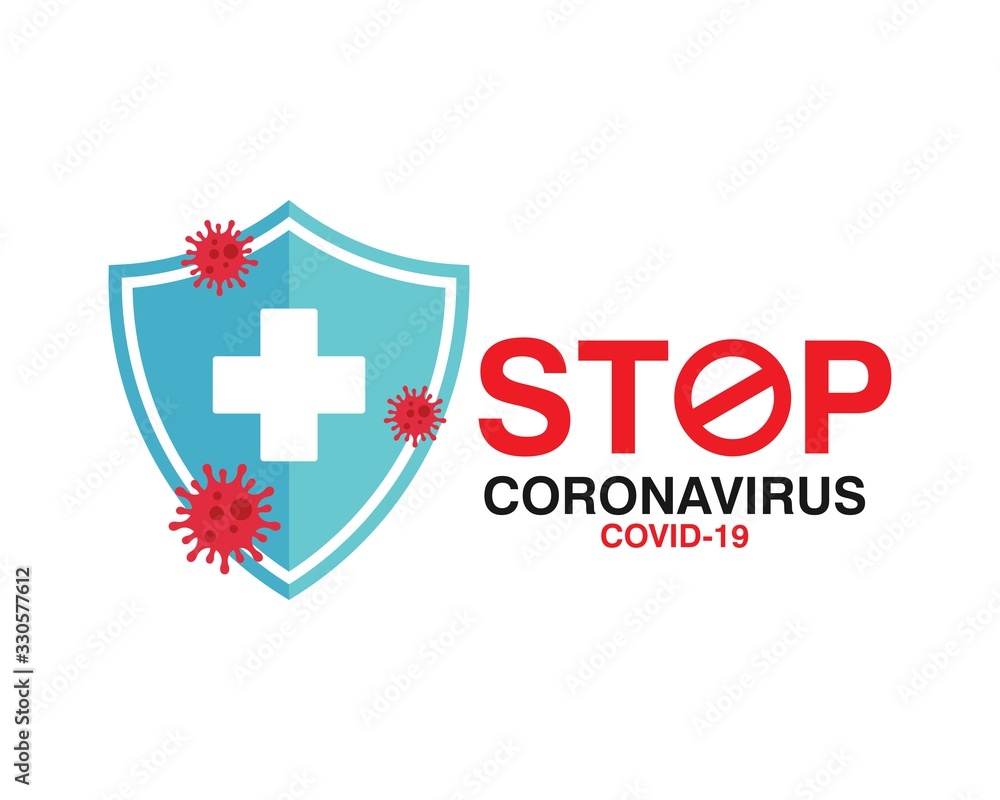 Stop Corona Virus, Vector illustration