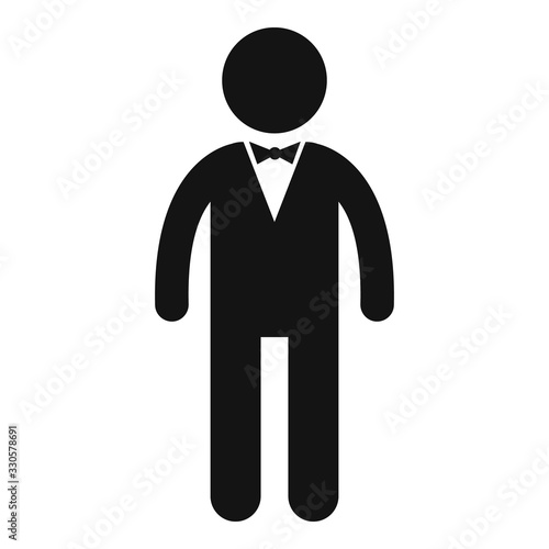 Famous actor icon. Simple illustration of famous actor vector icon for web design isolated on white background