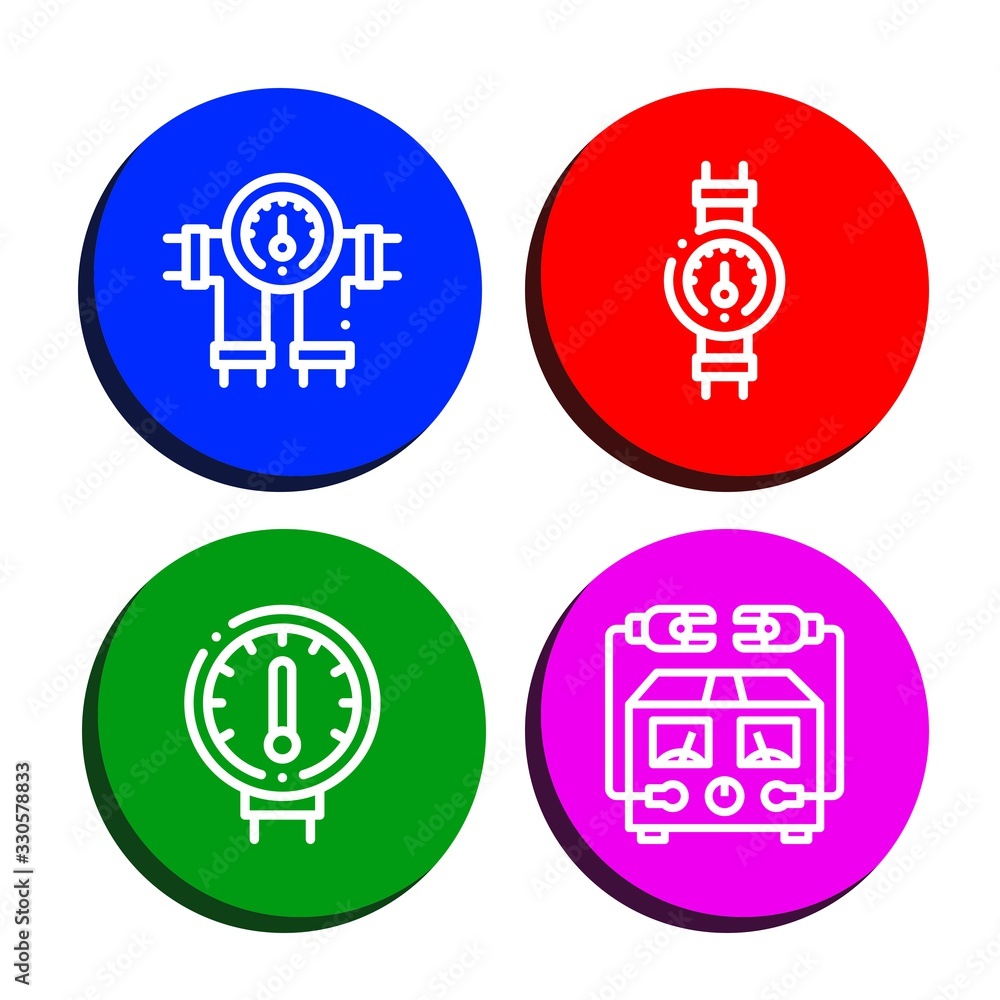 barometer icon set barometer icon set