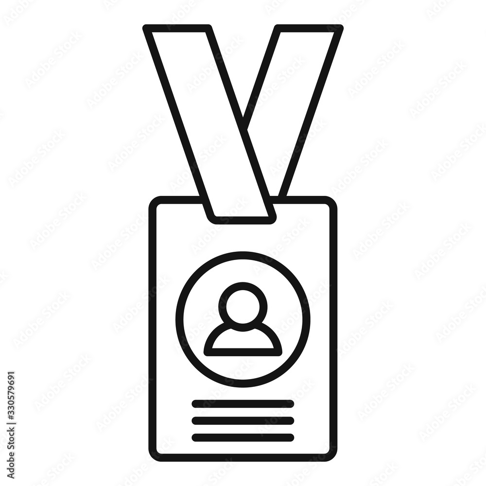 Id celebrity card icon. Outline id celebrity card vector icon for web design isolated on white background Id celebrity card icon. Outline id celebrity card vector icon for web design isolated on white background