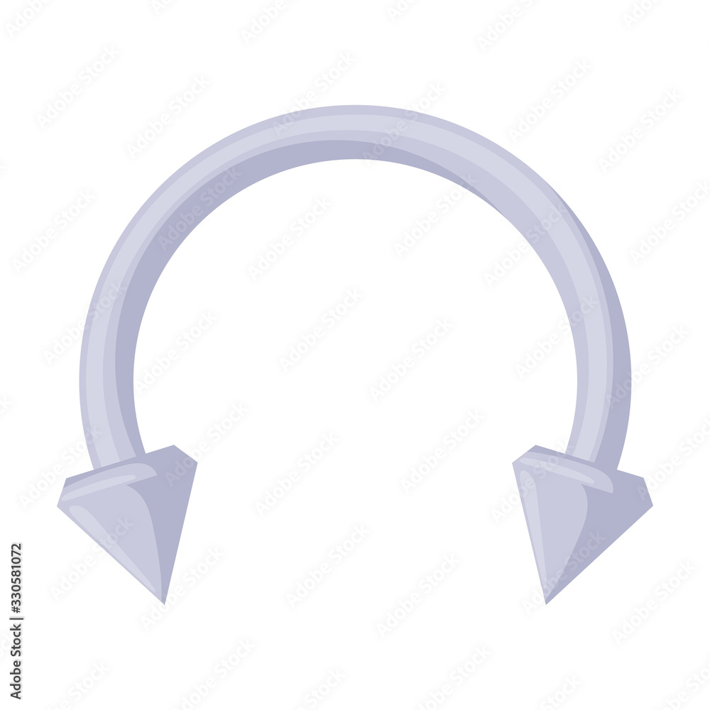 Jewel for pierced vector icon.Cartoon vector icon isolated on white background jewel for pierced . Jewel for pierced vector icon.Cartoon vector icon isolated on white background jewel for pierced .