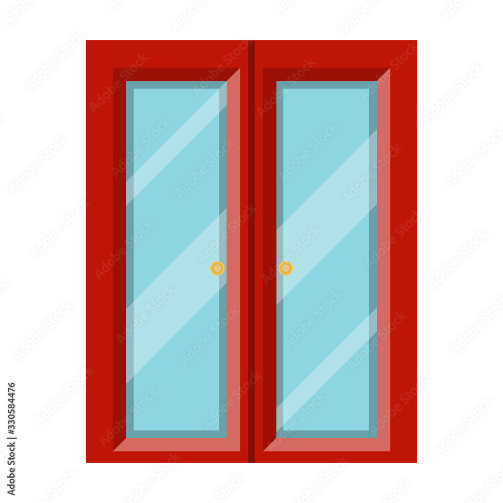 Door vector icon.Cartoon vector icon isolated on white background door . Door vector icon.Cartoon vector icon isolated on white background door .