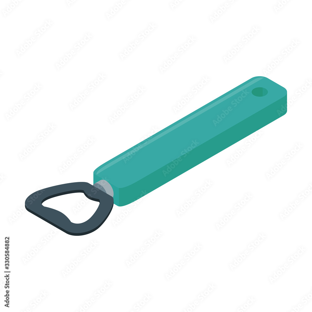 Bottle-opener isometric vector icon.Cartoon vector icon isolated on white background bottle-opener. Bottle-opener isometric vector icon.Cartoon vector icon isolated on white background bottle-opener.