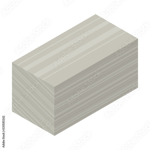 Material for insulation isometric vector icon.Cartoon vector icon isolated on white background material for insulation .