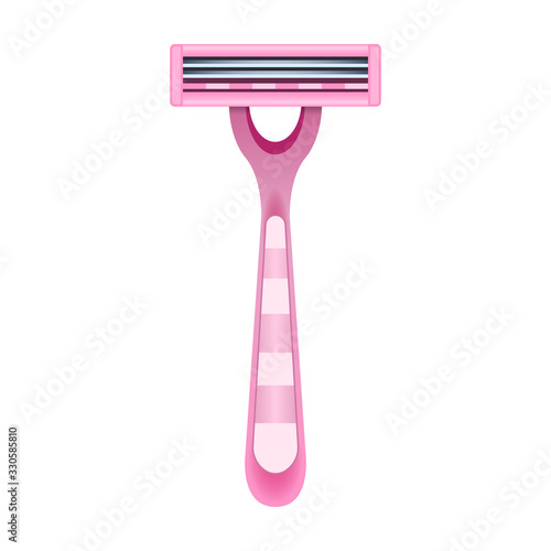 Razor vector icon.Realistic vector icon isolated on white background razor .