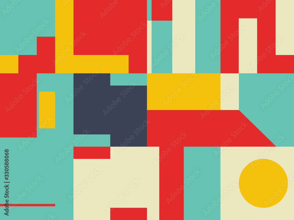 Deconstructed Abstract Vector Pattern Design Deconstructed Abstract Vector Pattern Design