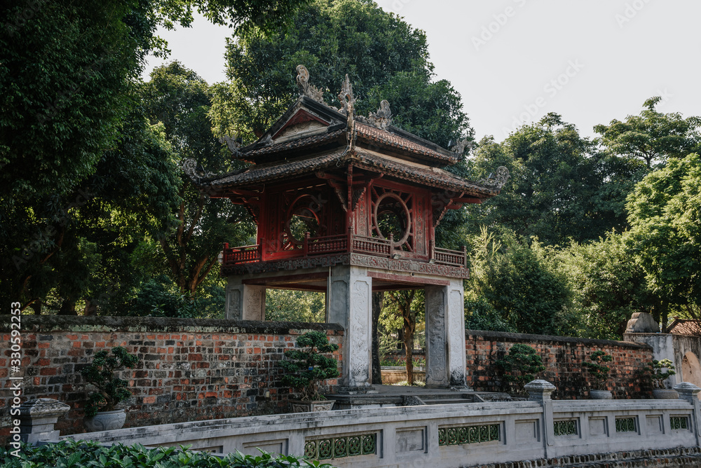 Temple of Literature, in downtown Ha Noi, Vietnam. Originally built as a university in 1070 dedicated to Confucius Temple of Literature, in downtown Ha Noi, Vietnam. Originally built as a university in 1070 dedicated to Confucius