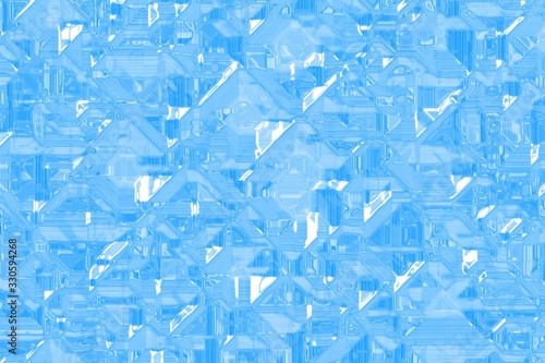 nice blue optic crystal template digital art background illustration
