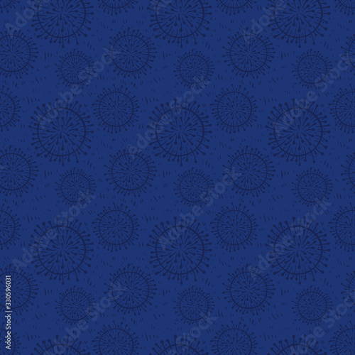 Coronavirus 2019-nCoV cells seamless pattern vector illustration. Virus bacteria background isolated on white
