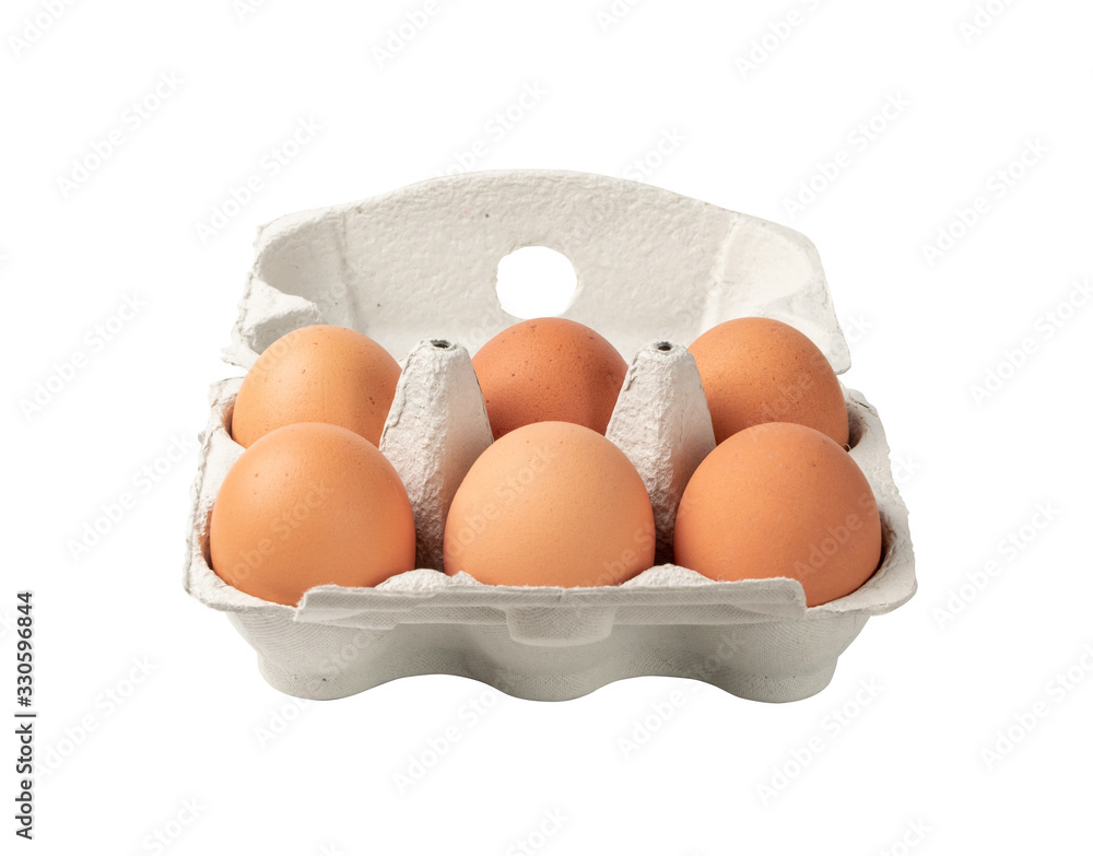 Egg Box with Chicken Eggs, Carton Pack or Egg Container