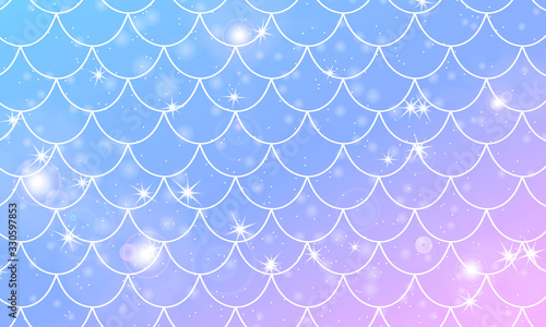Mermaid scales. Fish squama. Rainbow pattern.