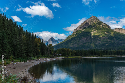 Waterton Lake in the Mountains