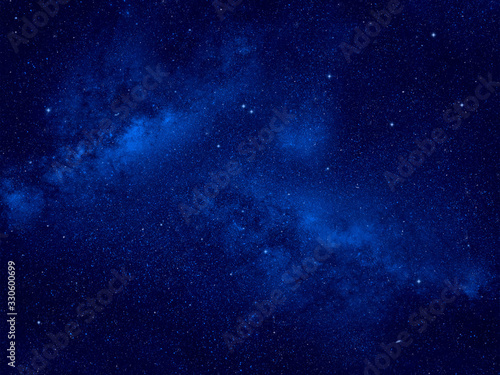 Milky way galaxy in night sky. Space background.
