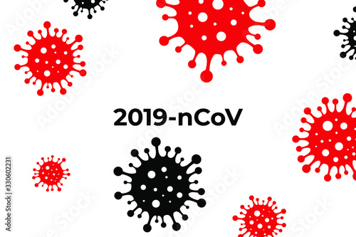 Coronavirus COVID-2019 background. Corona Virus 2020. Wuhan virus disease infections outbreak epidemiology concept vector illustration.