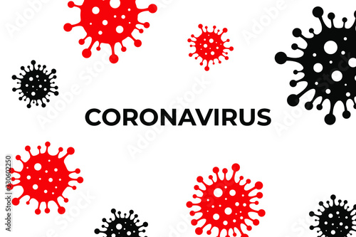 Coronavirus COVID-2019 background. Corona Virus 2020. Wuhan virus disease infections outbreak epidemiology concept vector illustration.