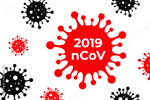 Coronavirus COVID-2019 background. Corona Virus 2020. Wuhan virus disease infections outbreak epidemiology concept vector illustration.