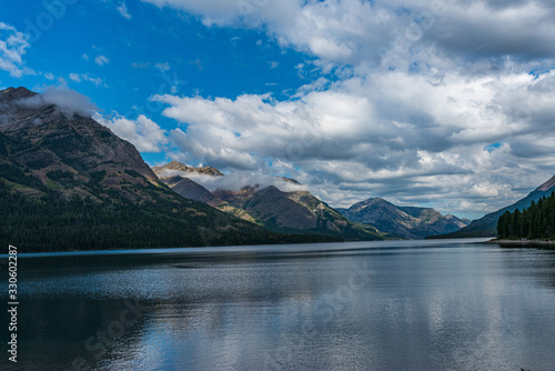 Waterton Lake in the Mountains