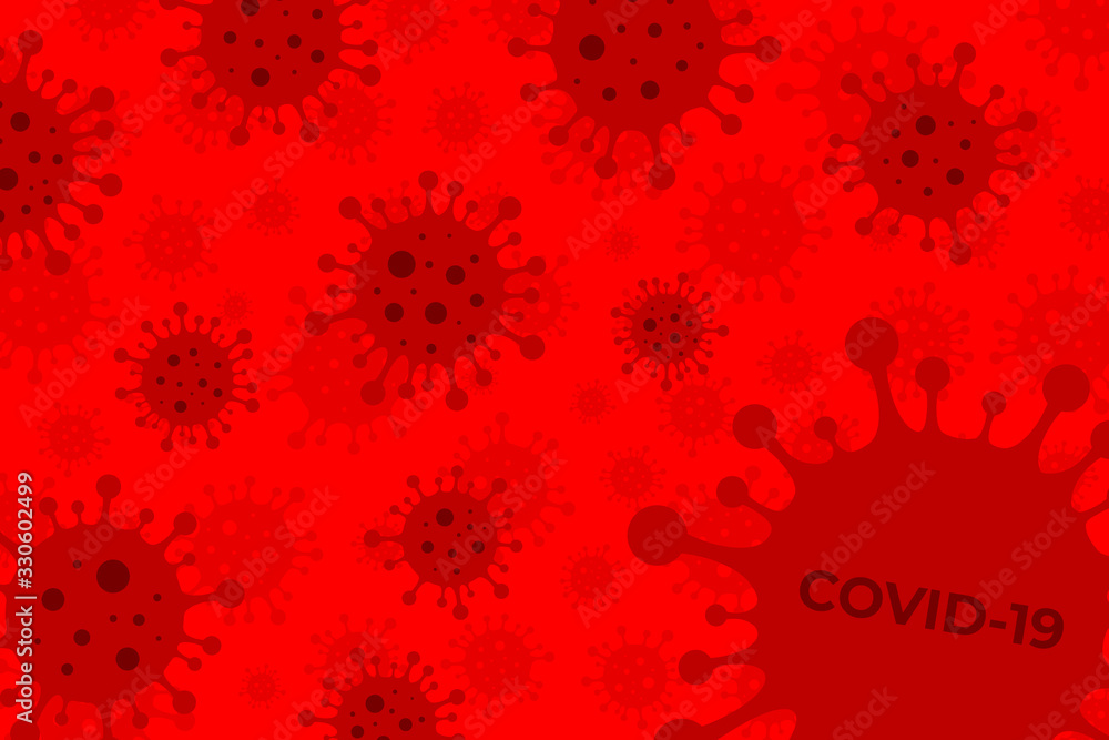 Coronavirus COVID-2019 background. Corona Virus 2020. Wuhan virus disease infections outbreak epidemiology concept vector illustration. Coronavirus COVID-2019 background. Corona Virus 2020. Wuhan virus disease infections outbreak epidemiology concept vector illustration.