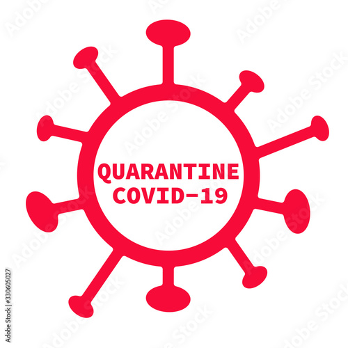 COVID-19 icon on white background. flat style. stop novel coronavirus icon for your web site design, logo, app, UI. coronavirus 2019 symbol. stop coronavirus sign. virus wuhan from china.