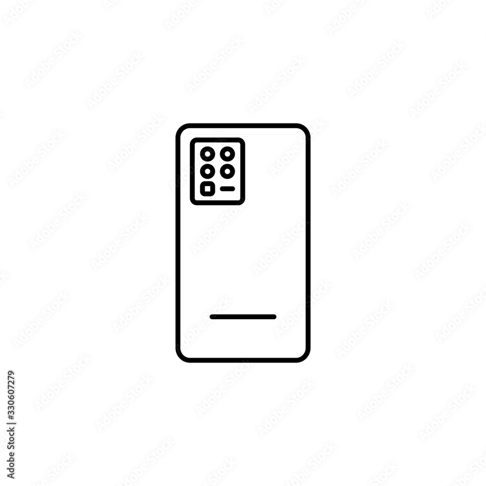 Camera smartphone vector icon. Modern, simple flat vector illustration for web site or mobile app Camera smartphone vector icon. Modern, simple flat vector illustration for web site or mobile app