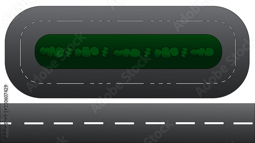 strada e circuito chiuso