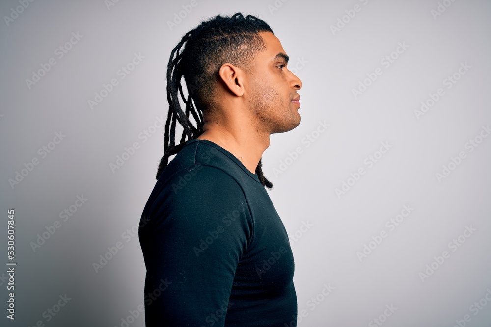black man face profile