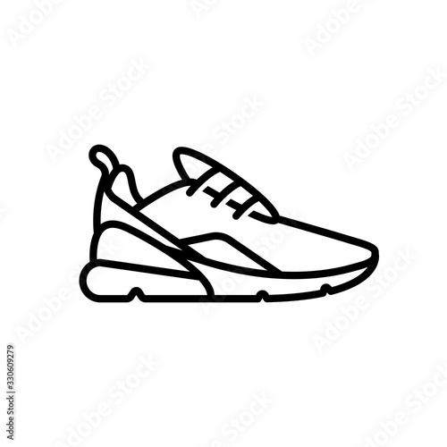 Sneaker Shoe - minimal thin line web icon. Outline icons collection. Simple vector illustration