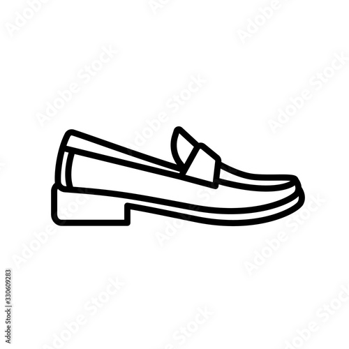 Shoe - minimal thin line web icon. Outline icons collection. Simple vector illustration