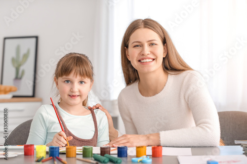 Drawing teacher giving priv...