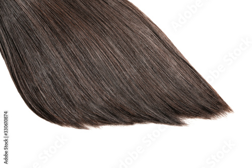 Beautiful long hair on white background