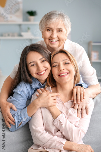 Mature woman with her adult...