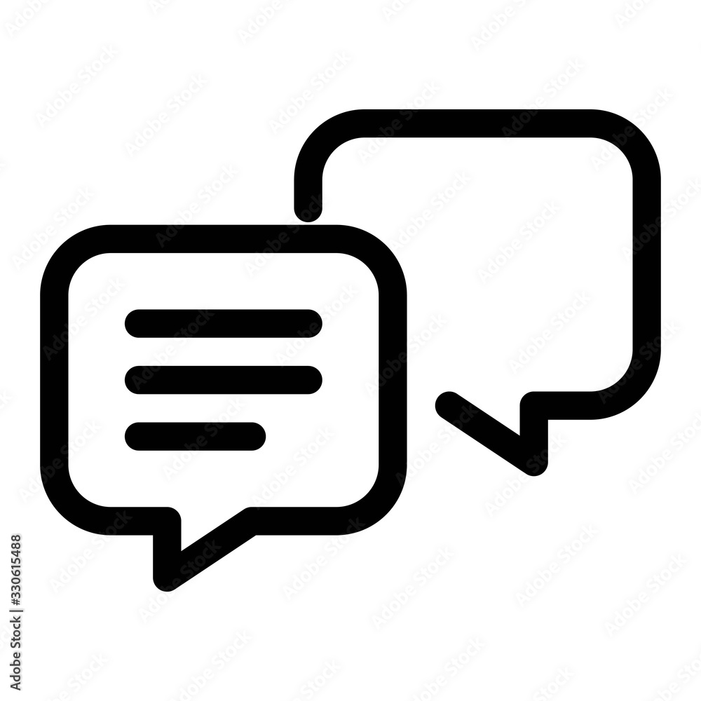 Speech bubble icon. Text message, chatting, texting symbols. Online communication, conversation sign. Chat bubble icon for modern style web and mobile applications. Speech bubble icon. Text message, chatting, texting symbols. Online communication, conversation sign. Chat bubble icon for modern style web and mobile applications.