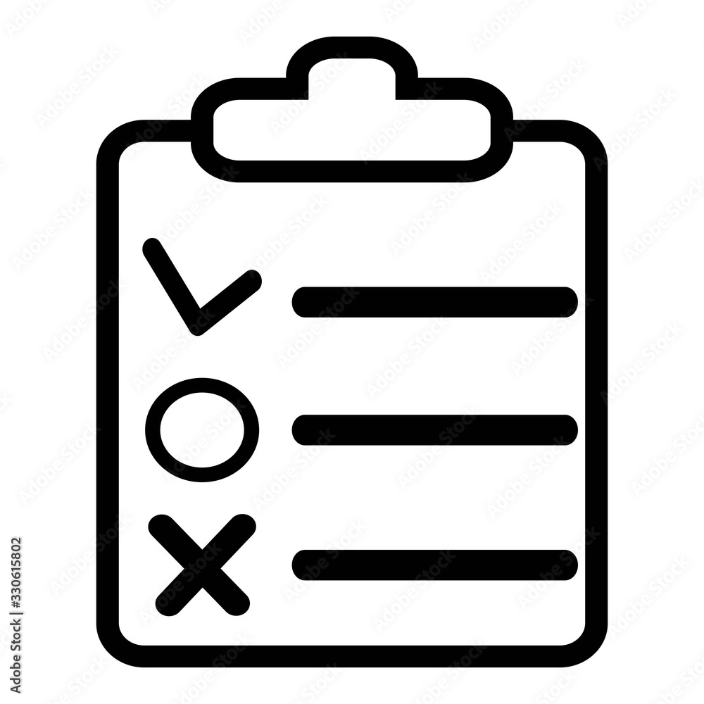 Clipboard or checklist icon in line style. Task list, audit report and check symbols. Done, tick, checkmark, approved signs. Checklist for modern mobile and web UI designs. Clipboard or checklist icon in line style. Task list, audit report and check symbols. Done, tick, checkmark, approved signs. Checklist for modern mobile and web UI designs.