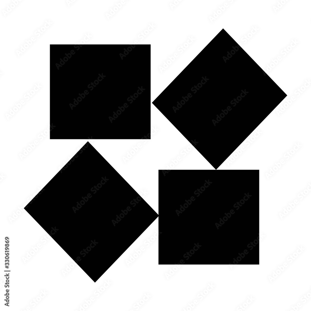 Cube bricks icon. Cube bricks icon.