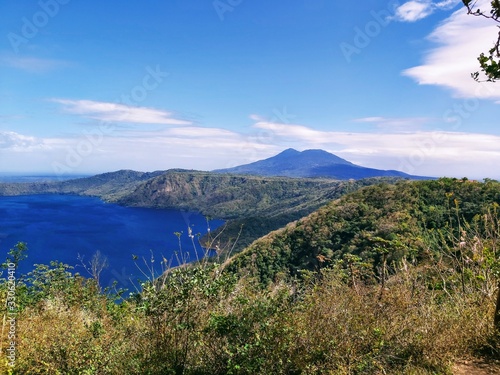 Lake and Volcano