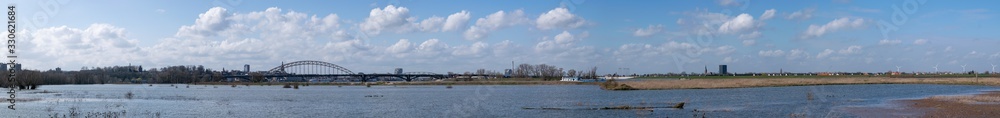 Panorama of the Waal in Nijmegen