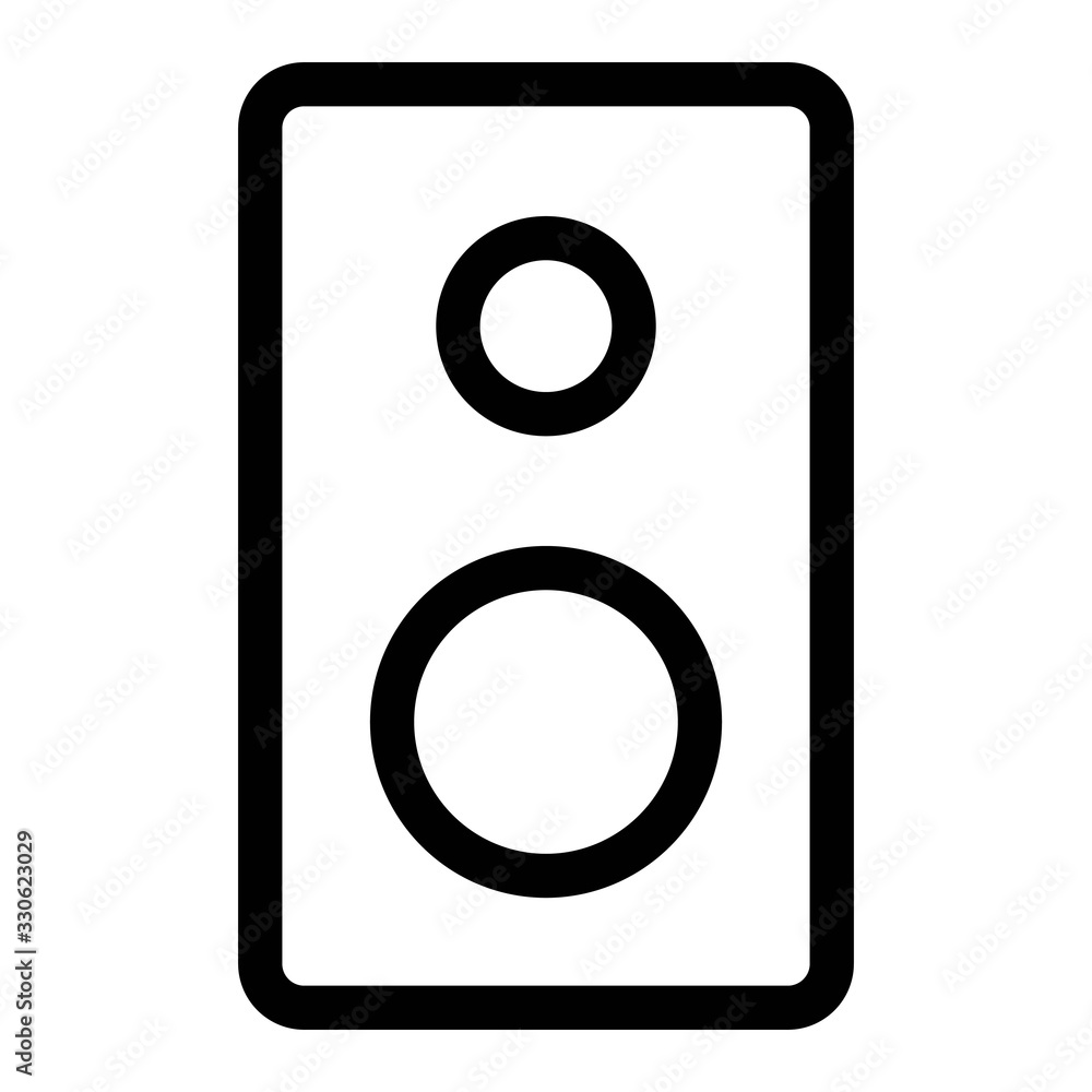 Sound system icon illustration. Bass music speakers symbol. Sound system icon illustration. Bass music speakers symbol.