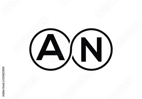 Free Download A N Initial Letter Logo design vector template, Graphic Alphabet Symbol for Corporate Business Identity - GFXLoad